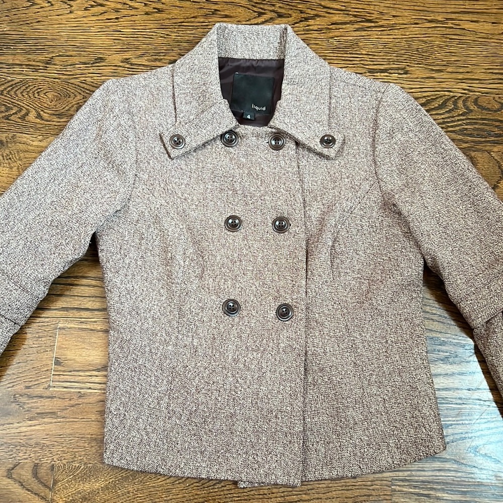 Liquid Tweed Blazer Size 4